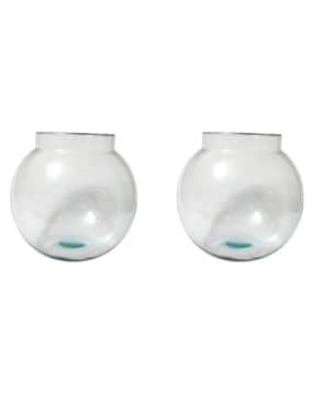 Pack of 2 Glass Round Fish Pot-image-40