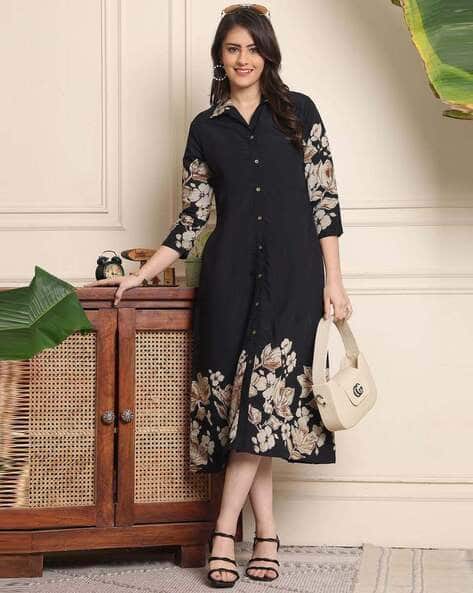 Floral A-line Dress