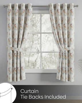 Set of 2 Printed Window Curtains with Eyelets Header-image-32