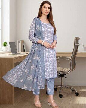 anand Women Printed 3-Piece Unstitched Dress Material-picture-8