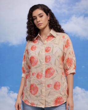 micoria Women Relaxed Fit Floral Shirt-picture-41