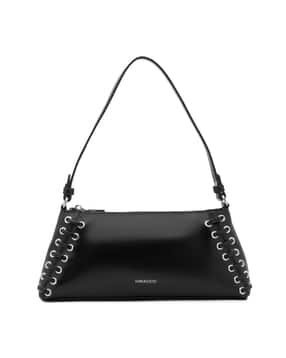 miraggio Women Logo Embossed Shoulder Bag with Braided Strap-picture-37