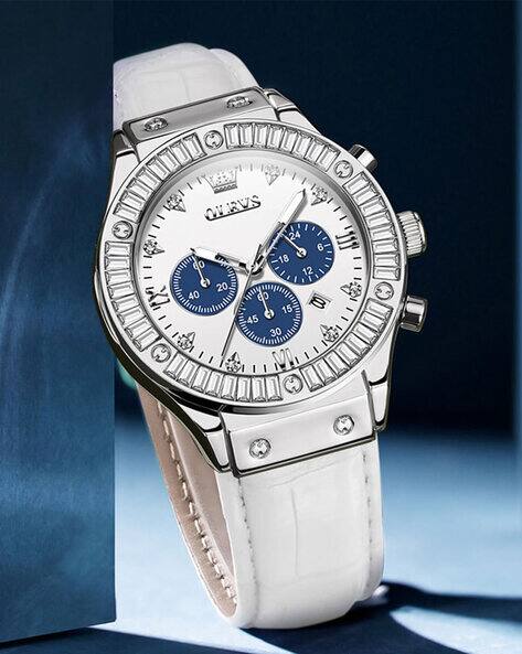 Olevs Women Chronograph Watch with Water Resistance - 9978