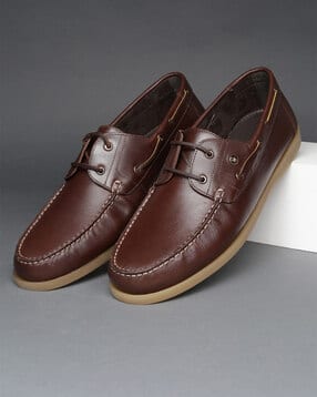 louis philippe Men Slip-On Shoes with Stitch Detail-picture-39