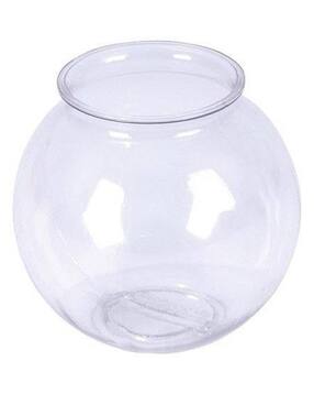 Glass Round Fish Pot