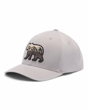 columbia Men Logo Print Snapback Cap with Stitch Detail-picture-15