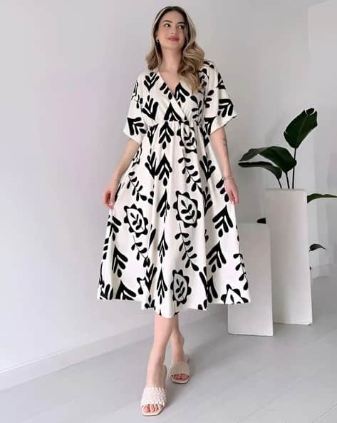 Women Printed Fit & Flare Dress