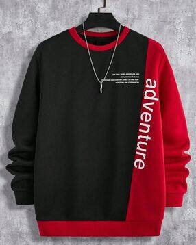 neonomad Men Typographic Print Regular Fit Sweatshirt-picture-24