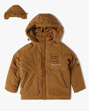 fort collins Boys Lightweight Regular Fit Hooded Puffer Jacket-picture-49