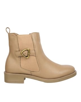 catwalk Women Ankle-Length Boots with Buckle Accent-picture-36