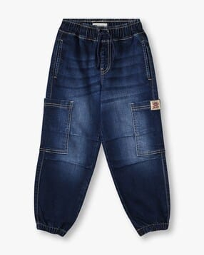 kb team spirit Boys Lightly Washed Jogger Jeans-picture-49