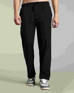 men mid-rise straight trackpants