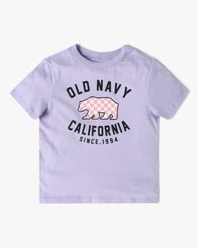 old navy Girls Brand Print Regular Fit Round-Neck Cotton T-Shirt-picture-13