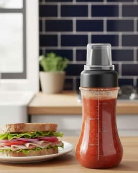 baskety Five-Hole Condiment Porous Squeeze Sauce Bottle-picture-32