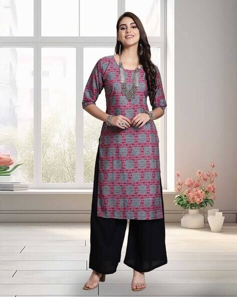 SVARAA Women Straight Printed Kurta