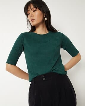 max Regular Fit Ribbed T-Shirt-picture-36