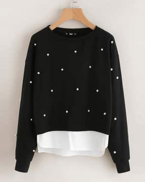 fabrange Women Polka-Dot Print Regular Fit Sweatshirt-picture-13