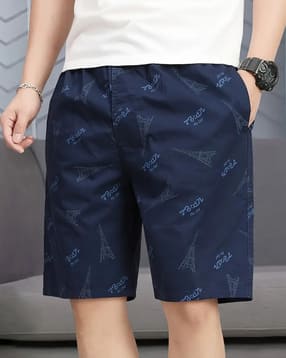 alpha tribe Men Printed Regular Fit Mid-Rise Shorts-picture-10