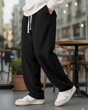 fabflee x ag Men Ribbed Straight Track Pants with Insert Pocket-picture-31
