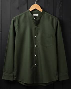 voroxy x ag Men Regular Fit Shirt with Band Collar-picture-49