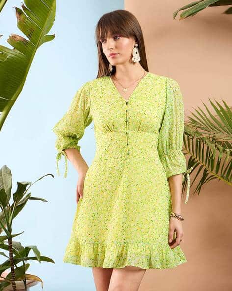 Sassafras Women Floral Print A-Line Dress
