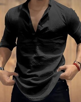 Men Patterned Regular Fit Shirt-image-34