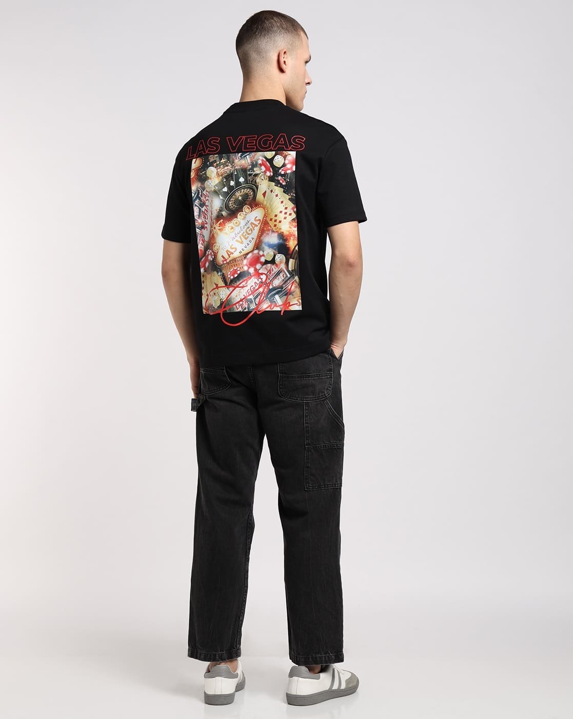 Buy Altheory by AZORTE Vegas Print Oversized Heavy I Online