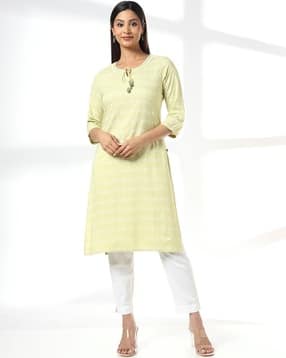 avaasa mix n' match Women Floral Print Straight Kurta-picture-10