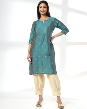 avaasa mix n' match Women Floral Print Straight Kurta-picture-14