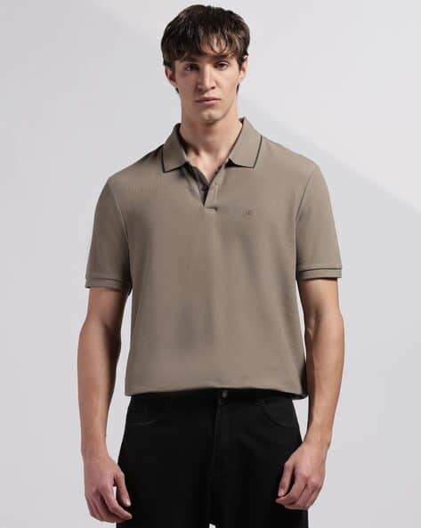 Logo Regular Fit Cotton T-Shirt Deep Lichen Green