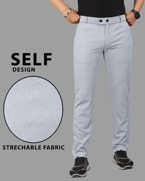 combraided x ag Men Patterned Slim Fit Flat-Front Chinos-picture-27