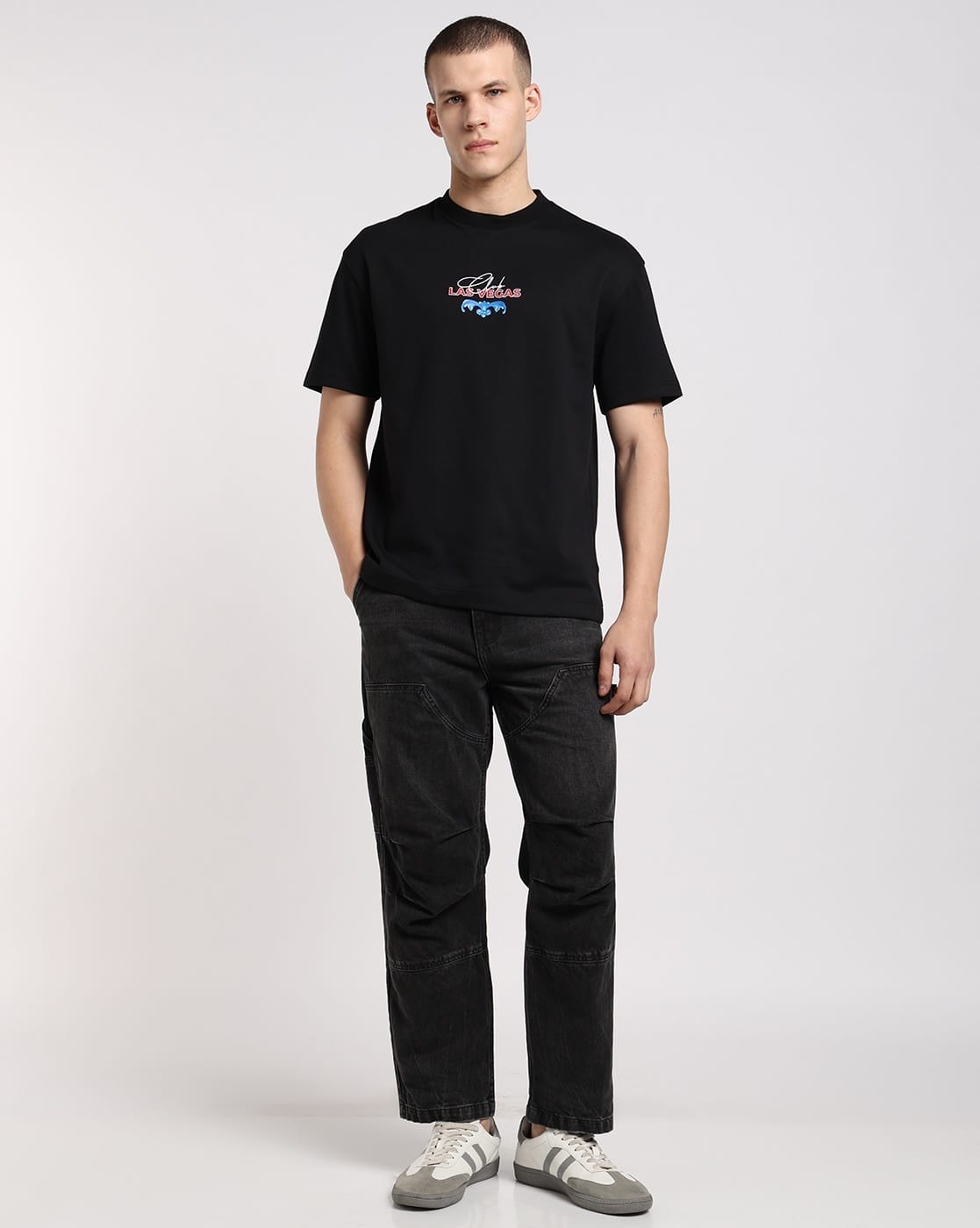 Buy Altheory by AZORTE Vegas Print Oversized Heavy I Online