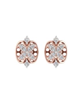 avsar Women Rose Gold Krutika Stud Earrings-picture-17