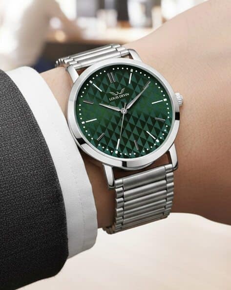 Louis Devin Men Analogue Wrist Watches - LD-G049-GRN-CH