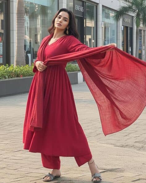 ANNI DESIGNER Women A-Line Kurta Set