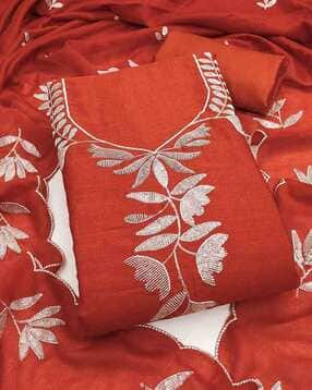 svaraa Women Embroidery Unstitched Dress Material-picture-36