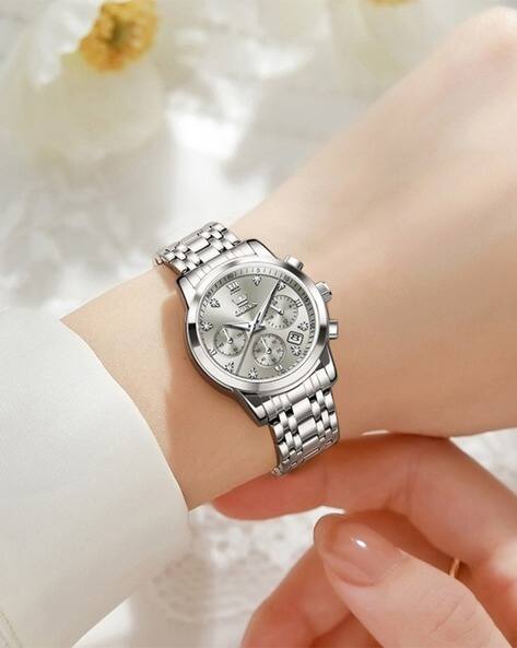 Olevs Women Chronograph Watch with Water Resistance - 2858
