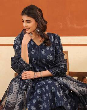 larqi Women Printed 3-Piece Anarkali Kurta Set-picture-39