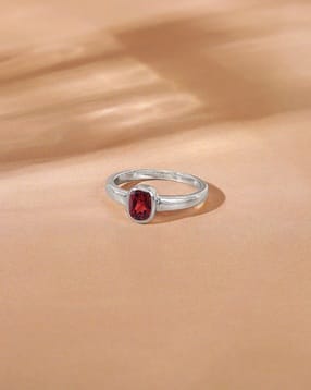 giva Men Sterling Silver Garnet Ring-picture-50