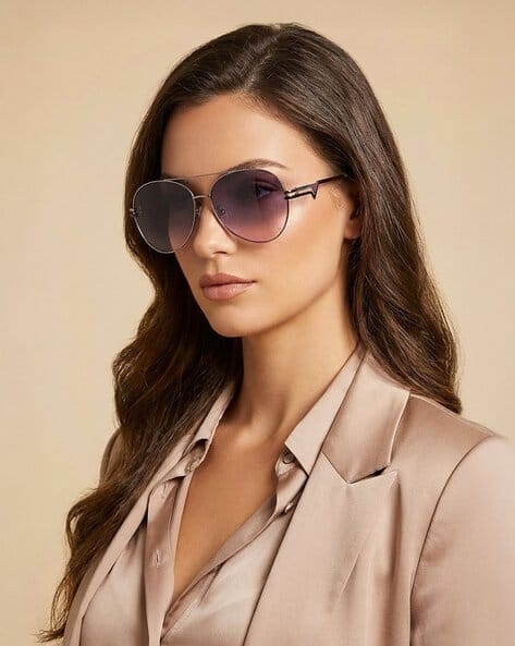 GUESS Full Rim Pilot Sunglasses