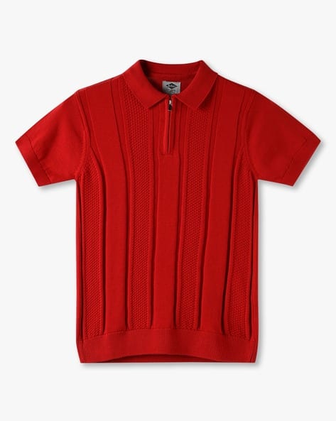 LEE COOPER Boys Ribbed Regular Fit Polo T-Shirt Offers & Cashback