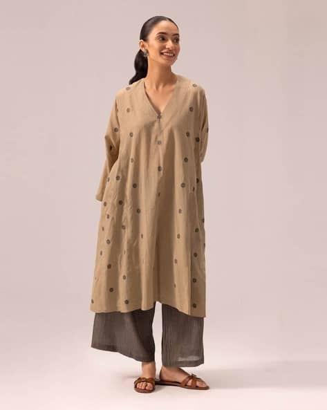 ANNI DESIGNER Women Floral A-line Kurta Set