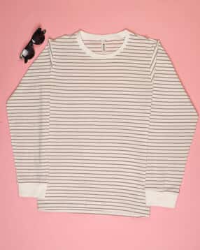 Boy Striped Regular Fit Round-Neck T-Shirt-image-23