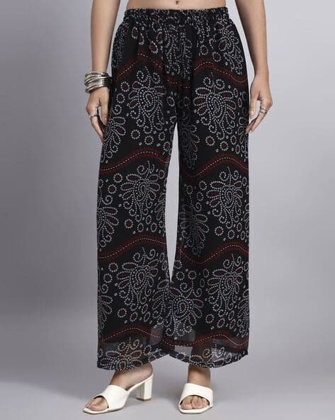 Indie Picks Printed Wide Leg Palazzos