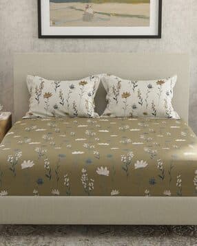 huesland 144 TC Cotton King Bedsheet Pillow Cover Set-picture-11