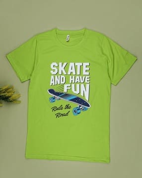 v-mart Boys Typographic Print Regular Fit Round-Neck T-Shirt-picture-39