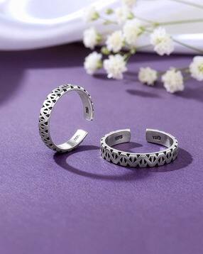 giva Women Oxidised-Silver Toe Rings-picture-32