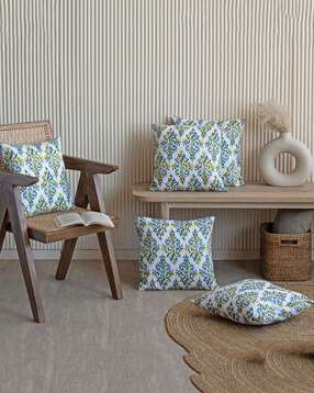 homemonde Set of 5 Printed Cushion Cover 16" x 16"-picture-1