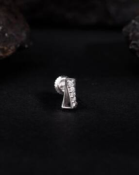 men sterling silver walker stud single earrings