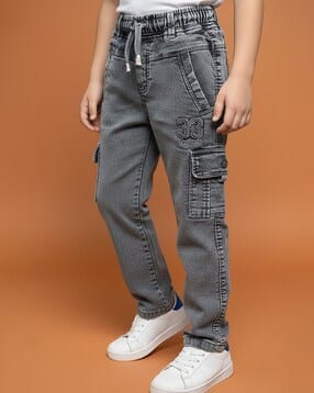 jfr Boys Mid-Rise Straight Fit Cargo Jeans-picture-25